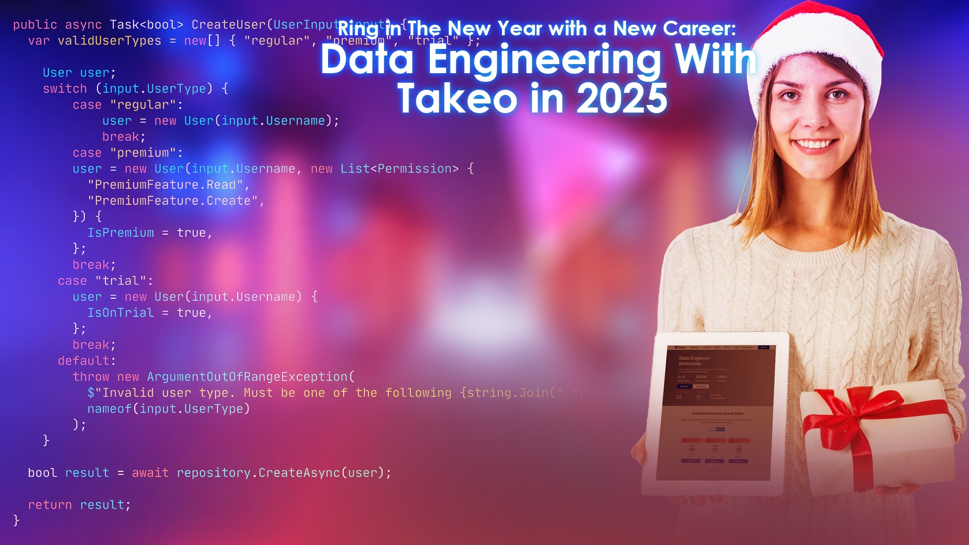 Ring in The New Year with a New Career: Data Engineering With Takeo in 2025